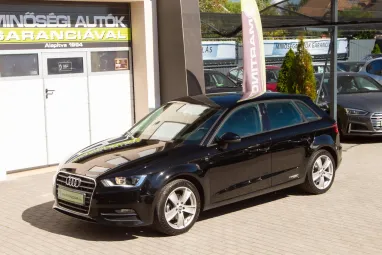 AUDI A3 Sportback 1.4 TFSI Ambition Brilliant Black Edition +Friss KPM Vizsga! +Vezetett Szervízkönv +2X-s GARANCIA