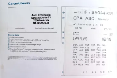 AUDI A3 1.4 TFSI Attraction SPORTBack Brilliant Black Pearl +1.Tulaj +Friss KPM Vizsga +Végig vez. Sz.Könyv!