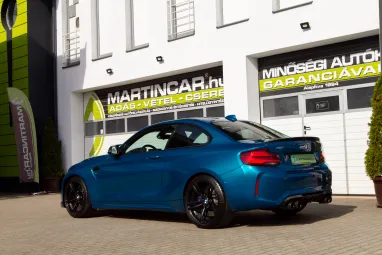 BMW M2 DKG Long Beach Blue + Comepetiton Interiör +Vez szervizkönyv +Magántulajdonból!!
