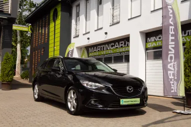 MAZDA 6 Sportkombi 2.2 CD175 Revolution Mica JET Black +Magasan felszerelt +Friss Műszaki +2X-s GARANCIA !!