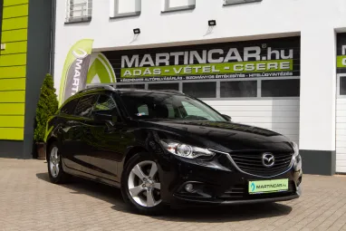 MAZDA 6 Sportkombi 2.2 CD175 Revolution Mica JET Black +Magasan felszerelt +Friss Műszaki +2X-s GARANCIA !!