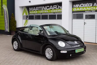 VOLKSWAGEN NEW BEETLE Cabrio 1.6 Deep Black Edition +Cream Beige Enteriör +Friss Vizsga +2X-s GARANCIA !!