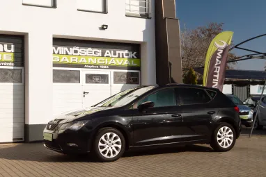 SEAT LEON 1.6 CR TDI Style SPORT Edition +Phantom BLACK +Végig vezetett szervízkönyv +2X-s GARANCIA !!