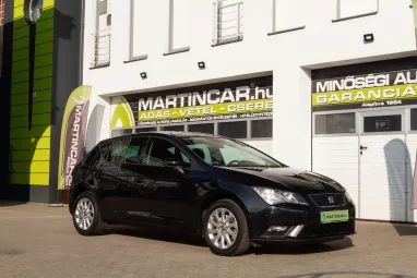 SEAT LEON 1.6 CR TDI Style SPORT Edition +Phantom BLACK +Végig vezetett szervízkönyv +2X-s GARANCIA !!
