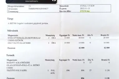 SKODA OCTAVIA Combi 2.0 CR TDI RS Euro 6 Panoráma +Maximális felszereltség +FULL Vezetett szervízkönyv +2X-s GARANCIA !!