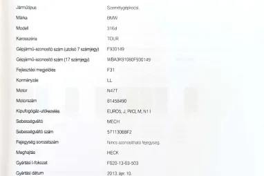 BMW 316d Mineral Grey Metallic +Első Tulajdonostól +Vezetett Szervizkönyv +2X-s GARANCIA !!