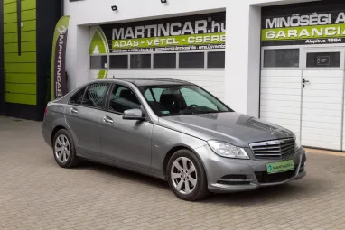 MERCEDES-BENZ C 220 CDI BlueEFFICIENCY Elegance Palladium Silver +Első Tulajdonostól +Friss Műszaki +2X-s GARANCIA !!