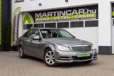 MERCEDES-BENZ C 220 CDI BlueEFFICIENCY Elegance Palladium Silver +Első Tulajdonostól +Friss Műszaki +2X-s GARANCIA !!