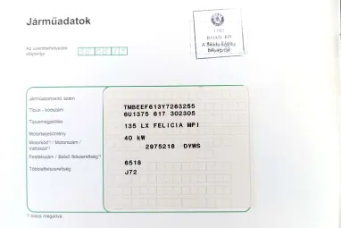 SKODA FELICIA 1.3 LX Color Pastellgelb Darázs Varázs +Eredeti Magyar Auto + Sok műszaki !!