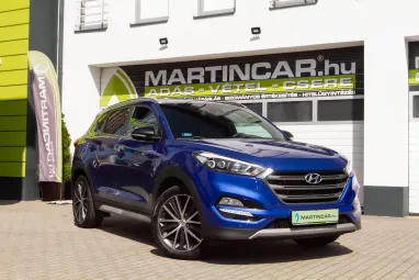HYUNDAI TUCSON 1.6 T-GDI Executive 4WD DCT Passion 94E km +Maximum Extra +Végig Hyundai-nál Szervizelt + 2X-s GARANCIA !!