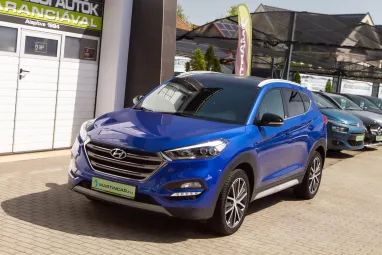 HYUNDAI TUCSON 1.6 T-GDI Executive 4WD DCT Passion 94E km +Maximum Extra +Végig Hyundai-nál Szervizelt + 2X-s GARANCIA !!