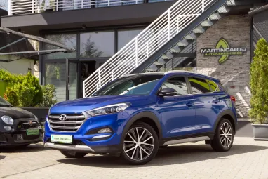 HYUNDAI TUCSON 1.6 T-GDI Executive 4WD DCT Passion 94E km +Maximum Extra +Végig Hyundai-nál Szervizelt + 2X-s GARANCIA !!