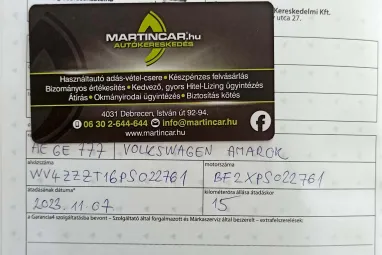 VOLKSWAGEN AMAROK 3.0 TDI V6 4Motion Aventura (Automata) Deep Black +Full Extra +Eredeti Magyar Autó +Első Tulajdonos +Mint az ÚJ !!