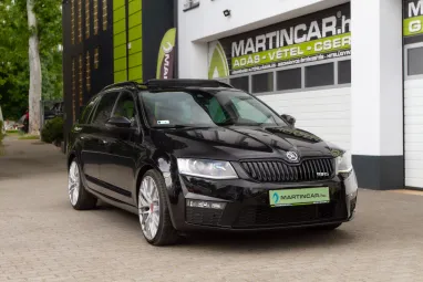 SKODA OCTAVIA Combi 2.0 CR TDI RS DSG Euro 6 Black Magic Pearl Metallic +Vezérlés csere +Frissen Szervizelve +3X-s GARANCIA !!