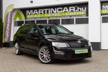 SKODA OCTAVIA Combi 2.0 CR TDI RS DSG Euro 6 Black Magic Pearl Metallic +Vezérlés csere +Frissen Szervizelve +3X-s GARANCIA !!