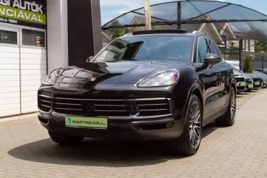 PORSCHE CAYENNE Tiptronic ic Jet Black +Eredeti Magyar Autó +Első Tulajdonos +Full Szervíz !!
