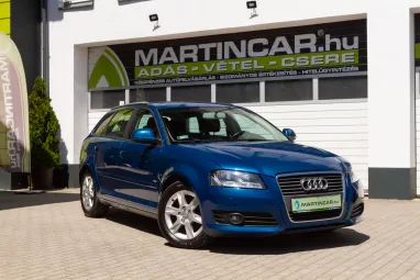 AUDI A3 1.6 TDI Attraction DPF Sportback Aruba Blue Metallic +Első Tulajdonostól +Keveset futott +3X-s GARANCIA