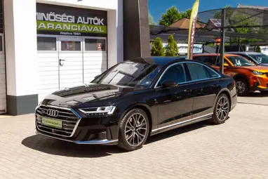 AUDI A8 55 TFSI quattro Tiptronic ic Mythos Black Metallic +Maximális állapot +Mint az ÚJ +3X-s GARANCIA !!