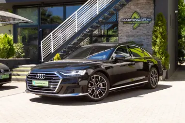 AUDI A8 55 TFSI quattro Tiptronic ic Mythos Black Metallic +Maximális állapot +Mint az ÚJ +3X-s GARANCIA !!