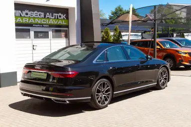 AUDI A8 55 TFSI quattro Tiptronic ic Mythos Black Metallic +Maximális állapot +Mint az ÚJ +3X-s GARANCIA !!