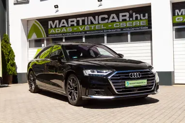 AUDI A8 55 TFSI quattro Tiptronic ic Mythos Black Metallic +Maximális állapot +Mint az ÚJ +3X-s GARANCIA !!