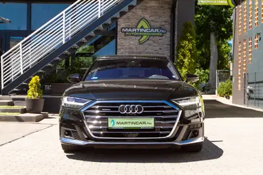 AUDI A8 55 TFSI quattro Tiptronic ic Mythos Black Metallic +Maximális állapot +Mint az ÚJ +3X-s GARANCIA !!