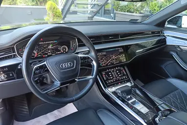 AUDI A8 55 TFSI quattro Tiptronic ic Mythos Black Metallic +Maximális állapot +Mint az ÚJ +3X-s GARANCIA !!