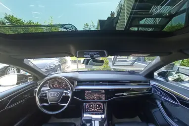 AUDI A8 55 TFSI quattro Tiptronic ic Mythos Black Metallic +Maximális állapot +Mint az ÚJ +3X-s GARANCIA !!