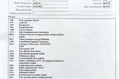 AUDI A8 55 TFSI quattro Tiptronic ic Mythos Black Metallic +Maximális állapot +Mint az ÚJ +3X-s GARANCIA !!