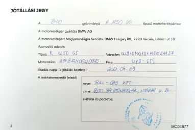BMW R 1250 GS Rallye Eredeti Magyar MINT AZ ÚJ !!