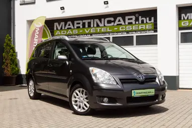 TOYOTA COROLLA VERSO 2.2 D-4D Linea Sol CSAK 144E. km !! Magnetic Gray +Igényes állapot +Keveset futott +3X-s GARANCIA !!