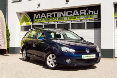 VOLKSWAGEN GOLF VI Variant 1.6 CR TDI Trendline Tempest Blue Metallic +1.Tulajdonos +Vezetett Szervizkönyv +3X-s GARANCIA !!