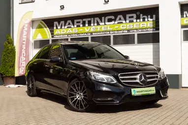 MERCEDES-BENZ E 500 4Matic BlueEFFICIENCY Avantgarde (Automata) Black Metallic +Újszerű +Friss Nagyszervíz +2.Tulaj +3X-s GARANCIA !!