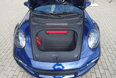 PORSCHE 911 Cabrio Turbo S PDK Gentian Blue Metallic AKRAPOVIC ++ Azonnal elvihető ++