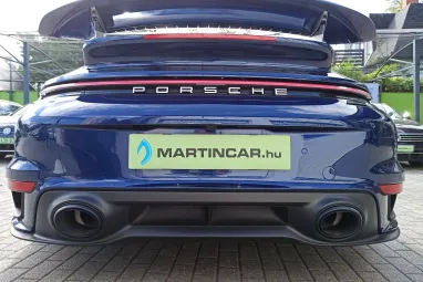 PORSCHE 911 Cabrio Turbo S PDK Gentian Blue Metallic AKRAPOVIC ++ Azonnal elvihető ++