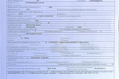 VOLKSWAGEN POLO V 1.4 85 Comfortline Deep Black Pearl Metallic +1.Tulajdonos +Friss Műszaki +3X-s GARANCIA !!