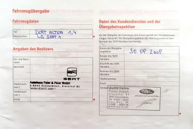 SEAT ALTEA 1.4 16V Entry Diamond Black +Első Tulajdonostól +Friss Műszaki +Keveset futott +3X-s GARANCIA !!