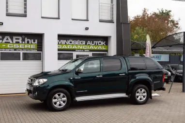 TOYOTA HI LUX Hilux 3.0 D-4D 4x4 Double SR+ (Automata) Dark Green +1. Tulaj +Ritka állapot!! +Friss Műszaki +3X-s GARANCIA !!