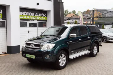 TOYOTA HI LUX Hilux 3.0 D-4D 4x4 Double SR+ (Automata) Dark Green +1. Tulaj +Ritka állapot!! +Friss Műszaki +3X-s GARANCIA !!