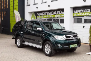 TOYOTA HI LUX Hilux 3.0 D-4D 4x4 Double SR+ (Automata) Dark Green +1. Tulaj +Ritka állapot!! +Friss Műszaki +3X-s GARANCIA !!
