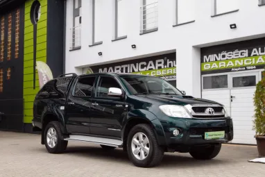 TOYOTA HI LUX Hilux 3.0 D-4D 4x4 Double SR+ (Automata) Dark Green +1. Tulaj +Ritka állapot!! +Friss Műszaki +3X-s GARANCIA !!
