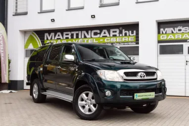 TOYOTA HI LUX Hilux 3.0 D-4D 4x4 Double SR+ (Automata) Dark Green +1. Tulaj +Ritka állapot!! +Friss Műszaki +3X-s GARANCIA !!