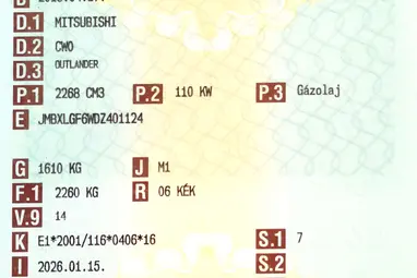 MITSUBISHI OUTLANDER 2.2 DI-D Intense Plus 4WD (Automata) Cosmic Blue +Full Service +1.Tulaj +Friss Műszaki +3X-s GARANCIA !!