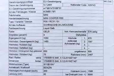 MINI MINI COOPER 1.6 Dögös Bi-Color Liquid Yellow + Friss Műszaki +3X-s GARANCIA !!