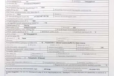 MERCEDES-BENZ SPRINTER 315 CDI 910.133.13 Artikweiss CSAK 153 km !!! Pappas Gyári GARANCIA  +Körponyva +1.Tulaj!!