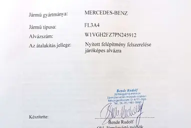 MERCEDES-BENZ SPRINTER 315 CDI 910.133.13 Artikweiss CSAK 153 km !!! Pappas Gyári GARANCIA  +Körponyva +1.Tulaj!!