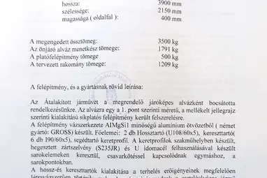 MERCEDES-BENZ SPRINTER 315 CDI 910.133.13 Artikweiss CSAK 153 km !!! Pappas Gyári GARANCIA  +Körponyva +1.Tulaj!!
