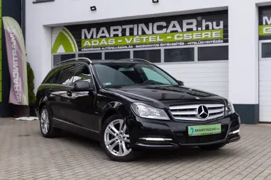 MERCEDES-BENZ C 180 T BlueEFFICIENCY Avantgarde Obsidian Black Metallic +Első Tulajdonostól +Friss Műszaki +3X-s GARANCIA !!