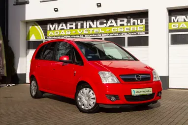 OPEL MERIVA A 1.4 Enjoy Vagány MAGMA RED metalic +új állapotú Grey PUNCH Cloth +3X-s GARANCIA !!