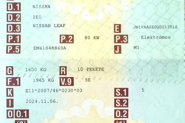 NISSAN LEAF (Automata) Super Black +Keveset futott +Második Tulajdonostól +3X-s GARANCIA !!